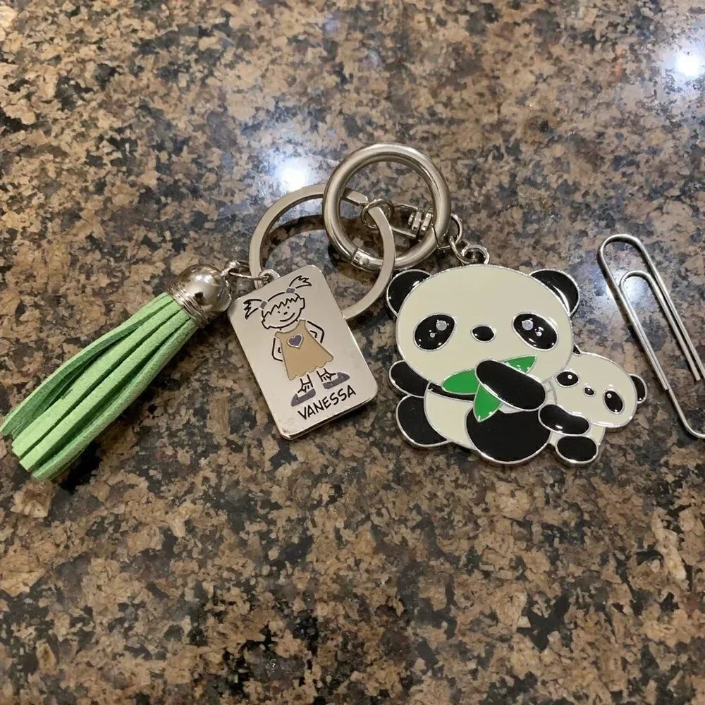 “Vanessa” Panda Keychain with Tassel‎